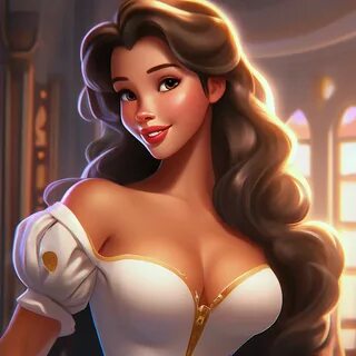 Очаровательная диснеевская принцесса belle, bimbo, instagram face, огромный пышн