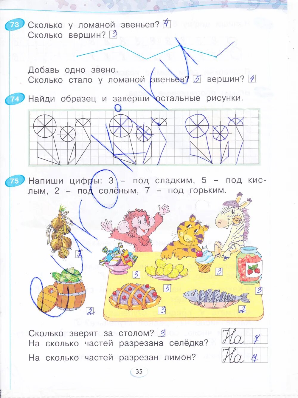 Математика 1 класс рабочая тетрадь 1 новая