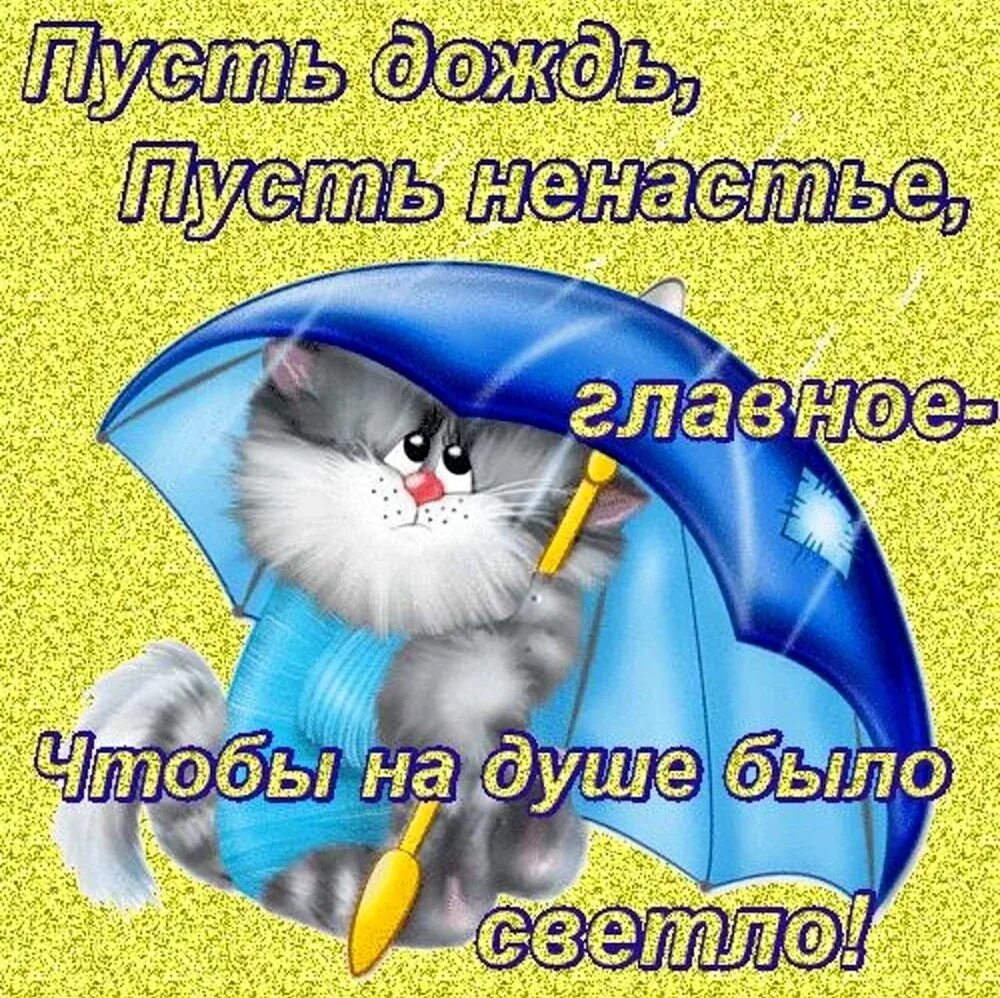 С дождиком картинки прикольные с надписями. Дождь прикольные. Открытка настроения в любую погоду. Хорошего настроения в дождливую погоду. Хорошего настроения в дождливую погоду.