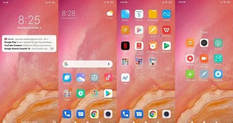 Главный экран redmi