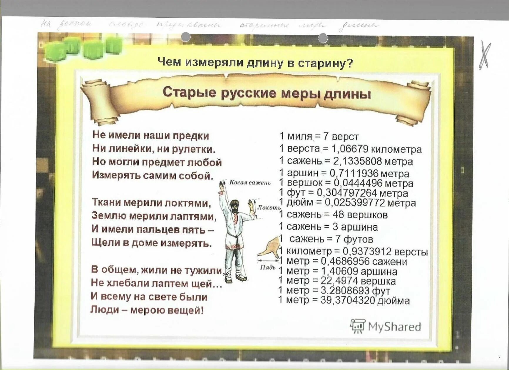 Уступишь на пядь потеряешь сажень