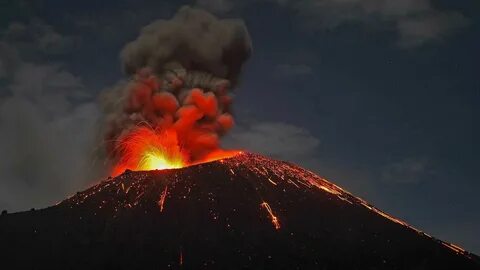 Самое мощное извержение вулкана за всю историю