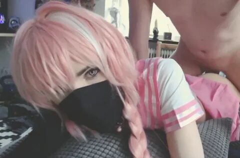 Cosplay trap blowjob