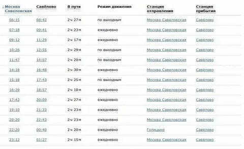Вербилки окружная расписание