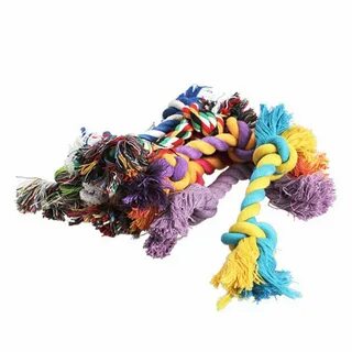 1 pcs Pets dogs pet supplies Pet Dog Puppy Cotton Chew Knot Toy Durable Bra...