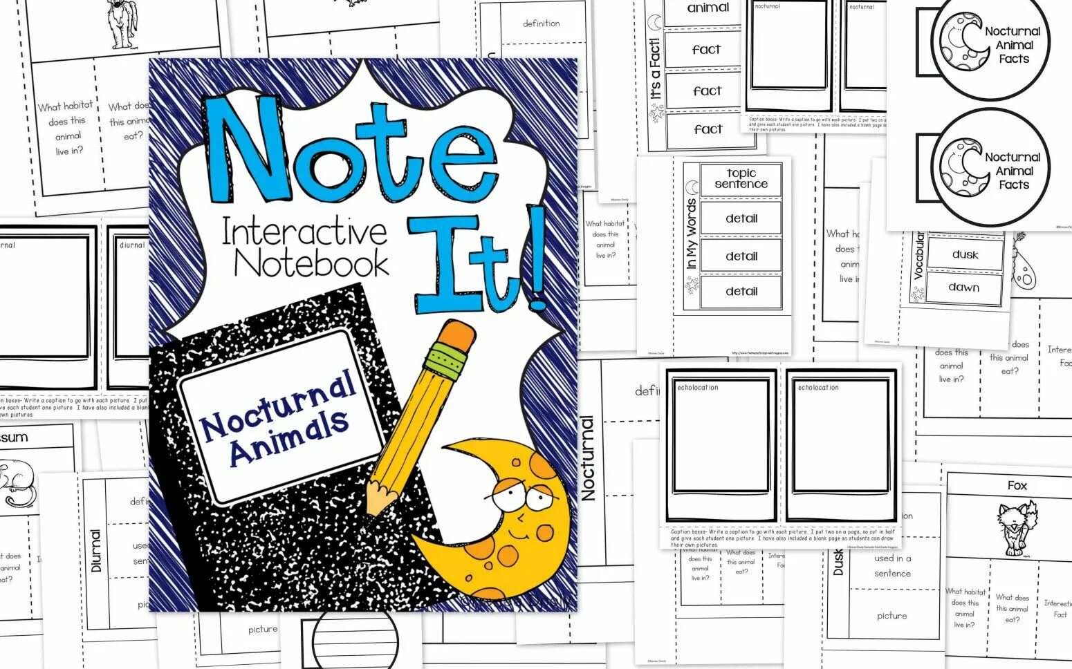 Interactive notebook. House template for interactive notebook.