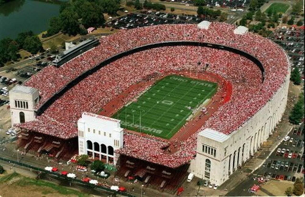 Самый большой стадион. Ohio Stadium Колумбус. Стадион Огайо. Ohio Stadium.