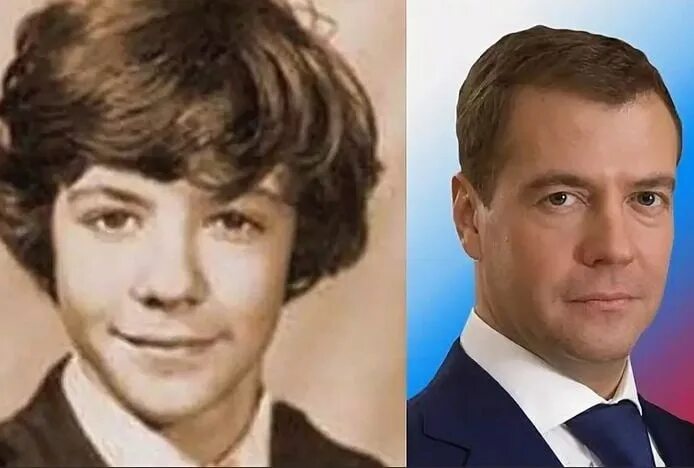 Где находится политик. Медведев в молодости. Медведев в молодости и сейчас.