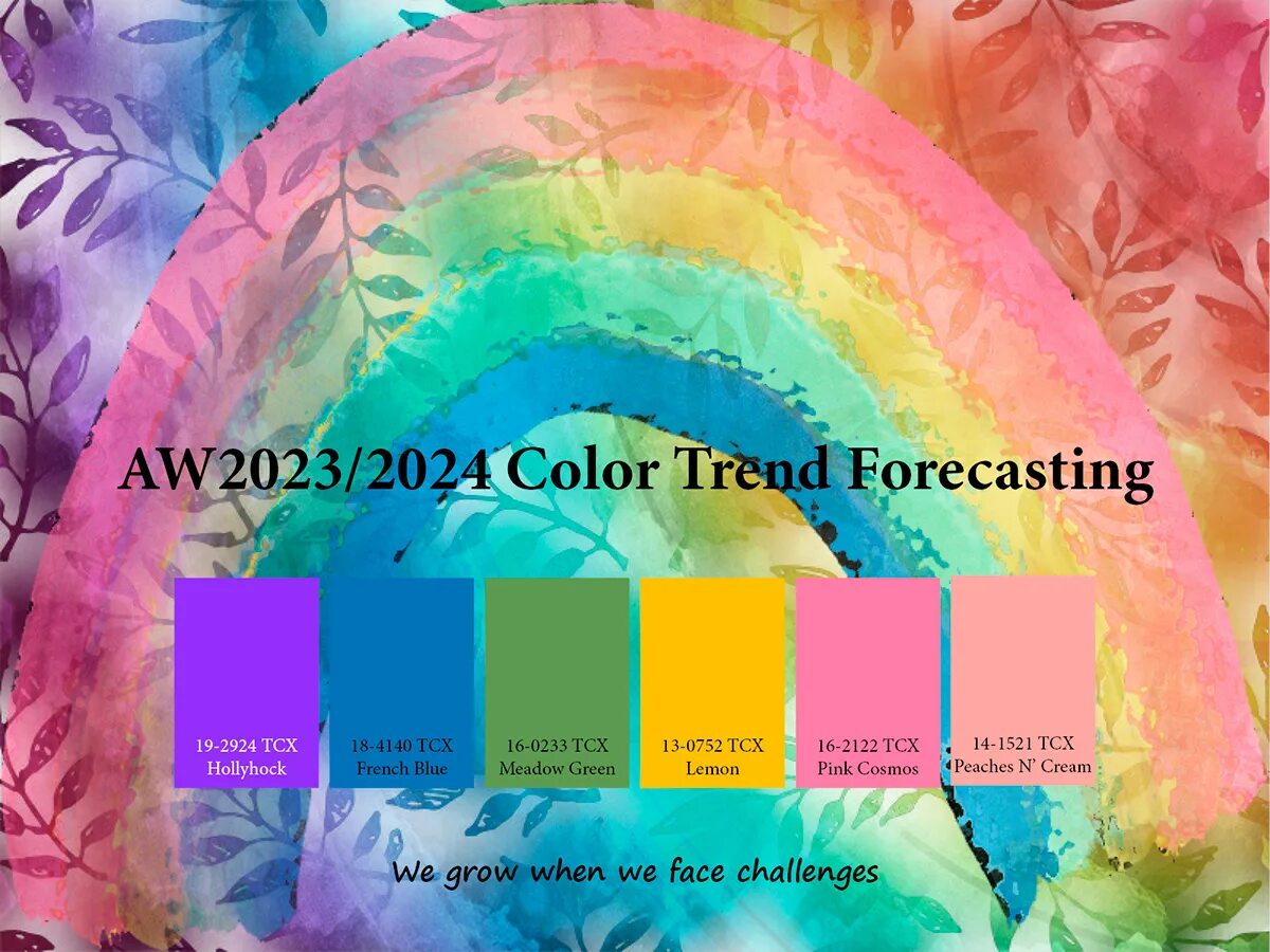 Тренды 2024 названия. Цветовые тренды. Тренды в цветах 2023. Модные цвета палитра. Цветовые тенденции года в одежде.
