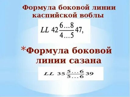 Формула линии