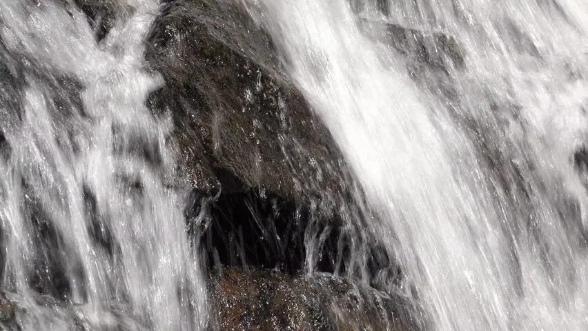 Flowing down. Water flowing down from the Mountain.