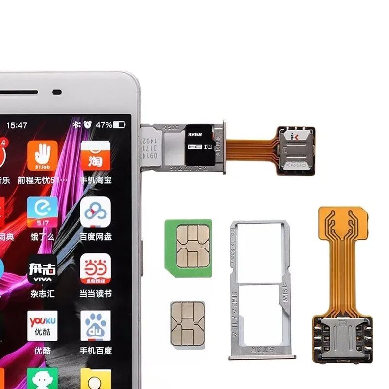 Телефон андроид на две сим. Универсальный слот SIM + SIM / SIM + карта памяти. Адаптер 2 Nano SIM-карты + MICROSD. Универсальный TF гибридный слот для SIM-карты Dual SIM адаптер удлинитель. Адаптер 2 Nano SIM-карты + MICROSD гибридный слот.