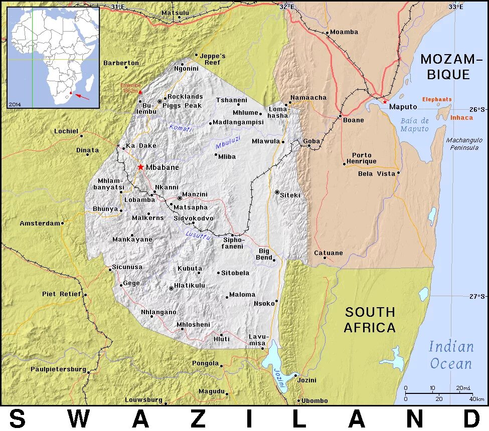 Свазиленд на карте. Королевство Свазиленд на карте. Свазиленд столица Мбабане на карте. Свазиленд на карте Африки.