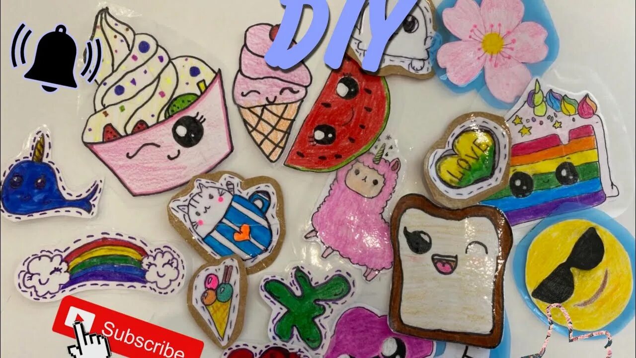 DIY!! Делаем самодельные наклейки! - YouTube