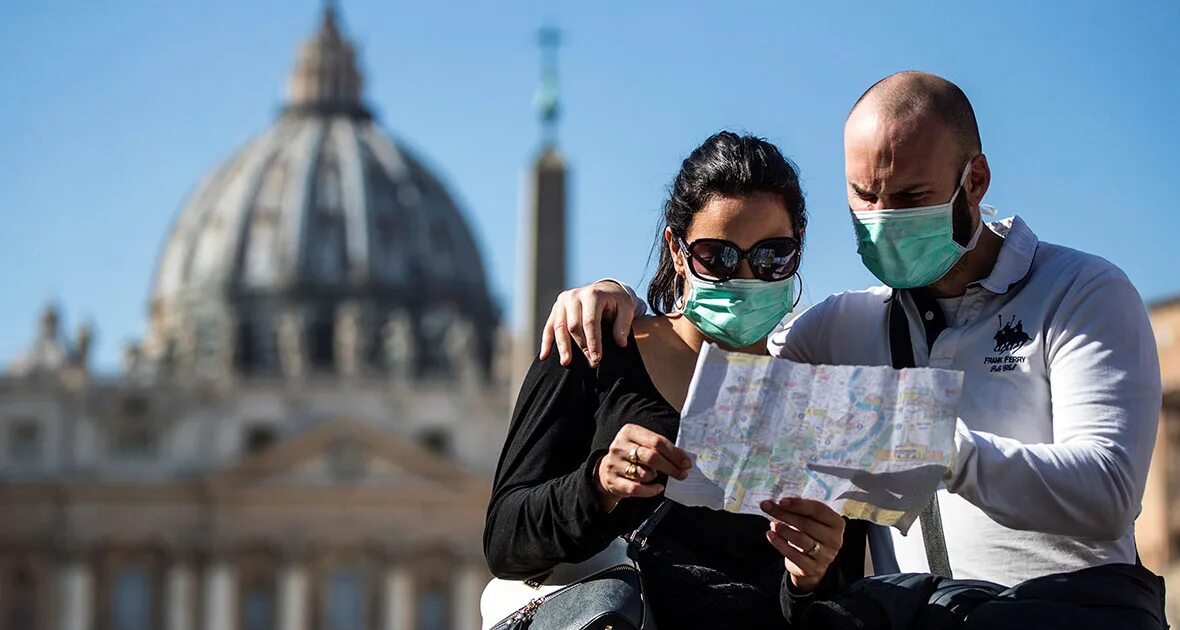 Пандемия коронавируса в Италии. Туризм в пандемию. Туристы в Европе. Пребывать за границей