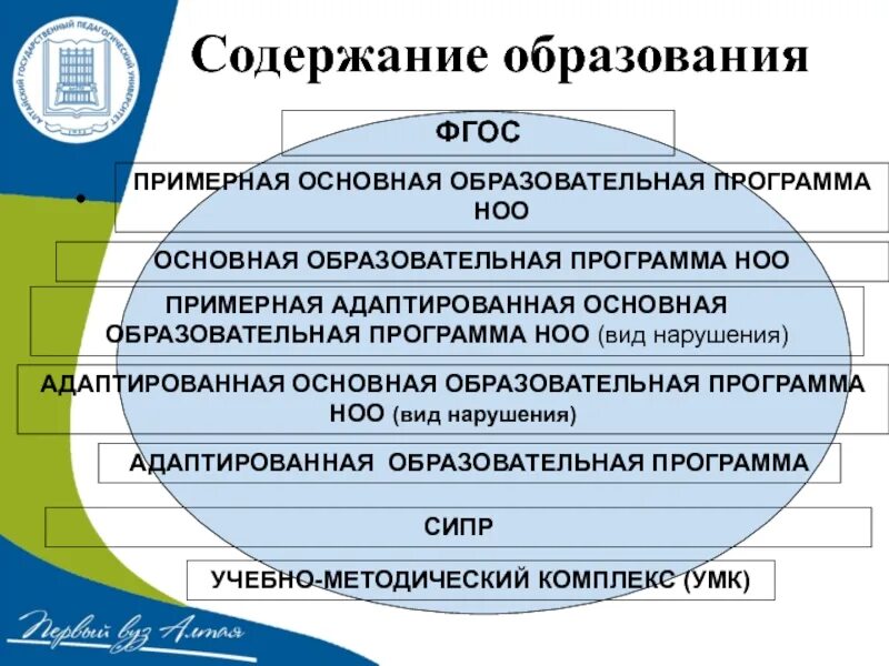 Реализации адаптированных образовательных программ