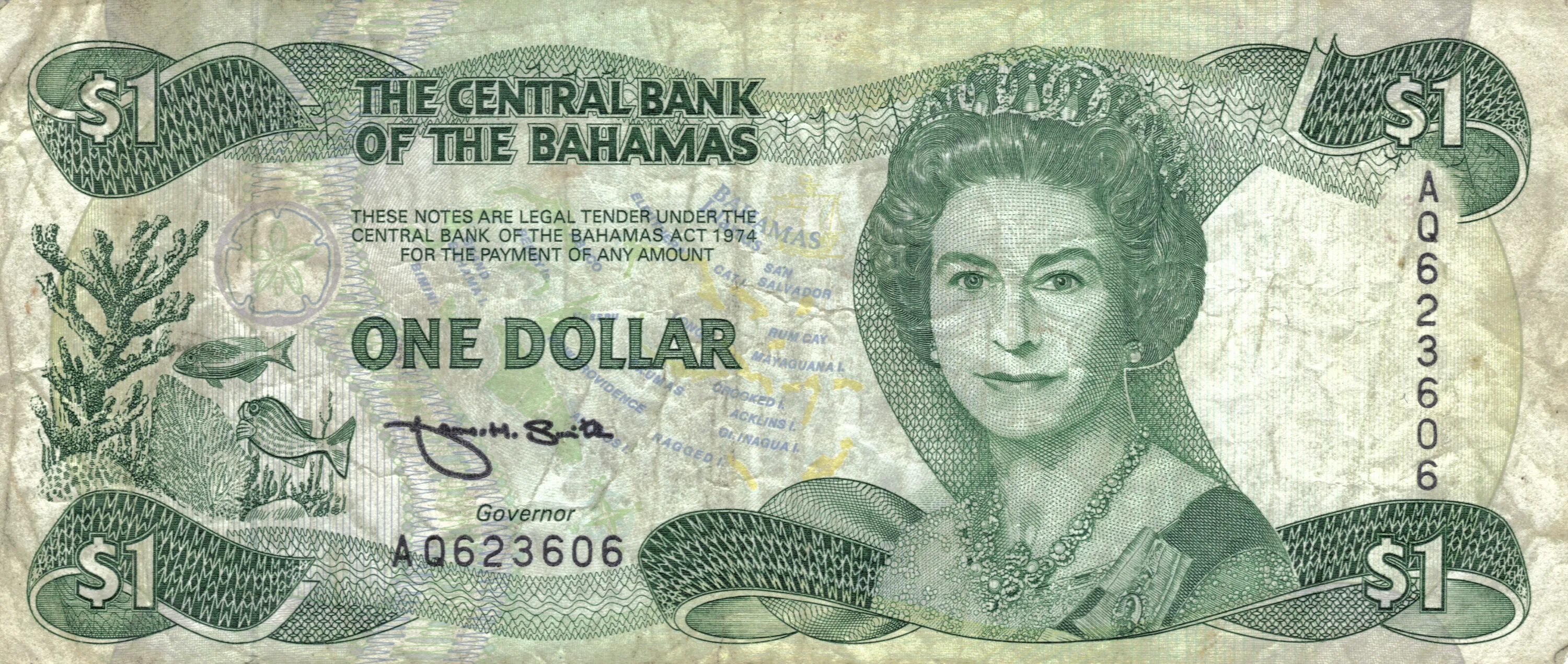Как называется денежная валюта. Банкнота Багамские острова. 3 Доллара Багамские острова банкнота 1974. Купюры разных стран. Деньги зарубежных стран.