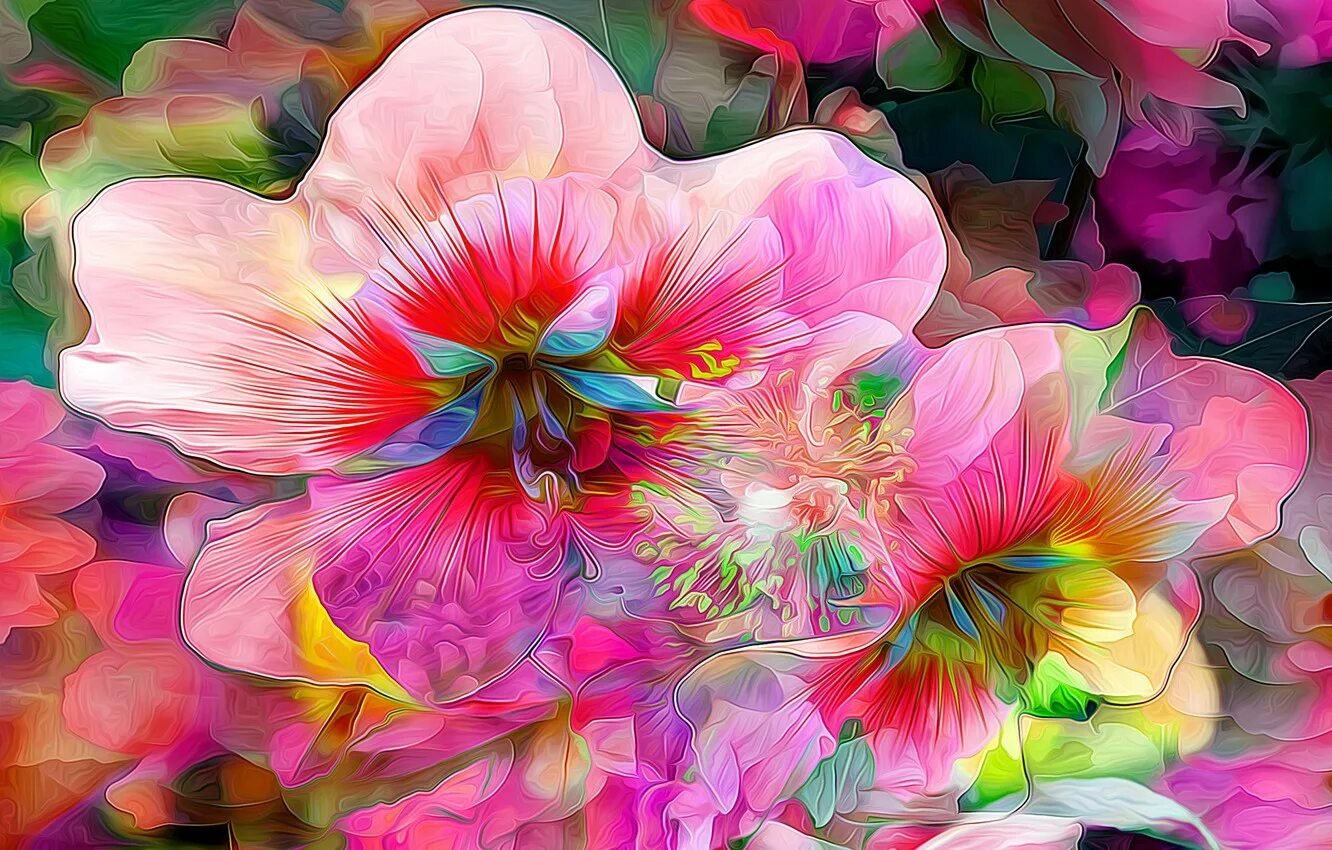 Paint flowers. Абстрактные цветы. Картина цветы. Абстракция картинки красивые цветы. Цветы арт.