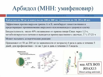 Умифеновир доказанная эффективность