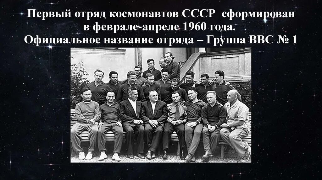 В каком году был сформирован ссср. Первый отряд Космонавтов 1960. В СССР сформирован 1 отряд Космонавтов. Отряд Космонавтов 1960 года.