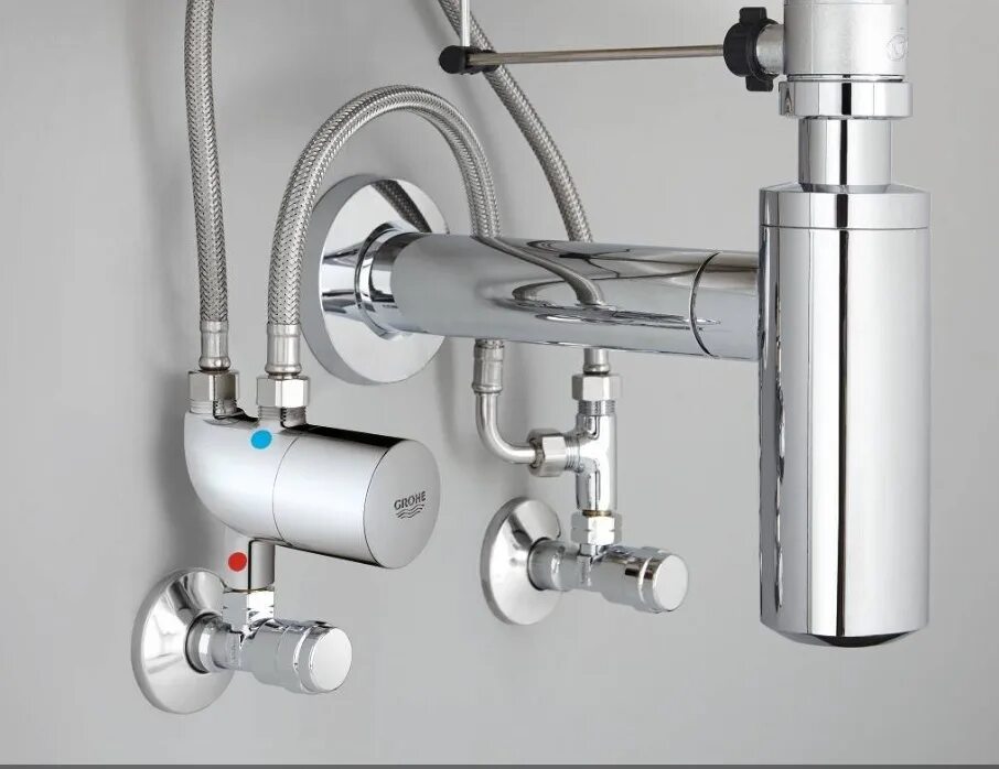 Термостат Grohe 34487000. Grohe Grohtherm Micro 34487000. 34487000 Grohe. Термостат Grohtherm Micro. Подводка смесителя в ванной