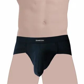 Semboon Mens Long Cock Sheath Bikini Modal Penis Sleeve Briefs Underwear.