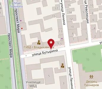 Карта владикавказ ватутина
