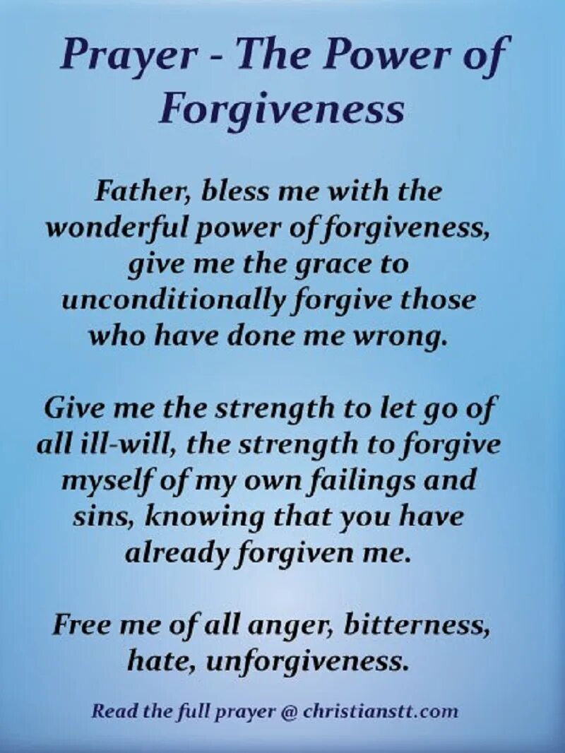Bless me father. Prayer of Forgiveness pdf download. Remarkable Power. The s8uffics of the Forgiveness.
