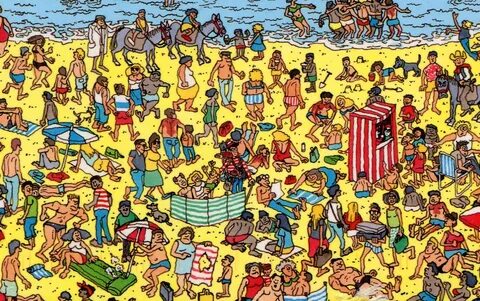 Where is Waldo - Where's Waldo - the beach - book - game Wheres wally, Wheres wa