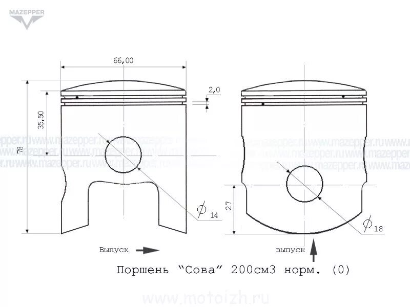 Чертеж поршня ИЖ Планета 5. Поршень ИЖ Планета чертеж. Диаметр поршня Восход 3м. Чертеж поршня ИЖ Юпитер 5.