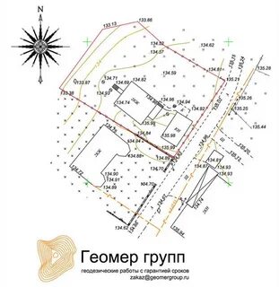 Кресты на топосъемке расстояние
