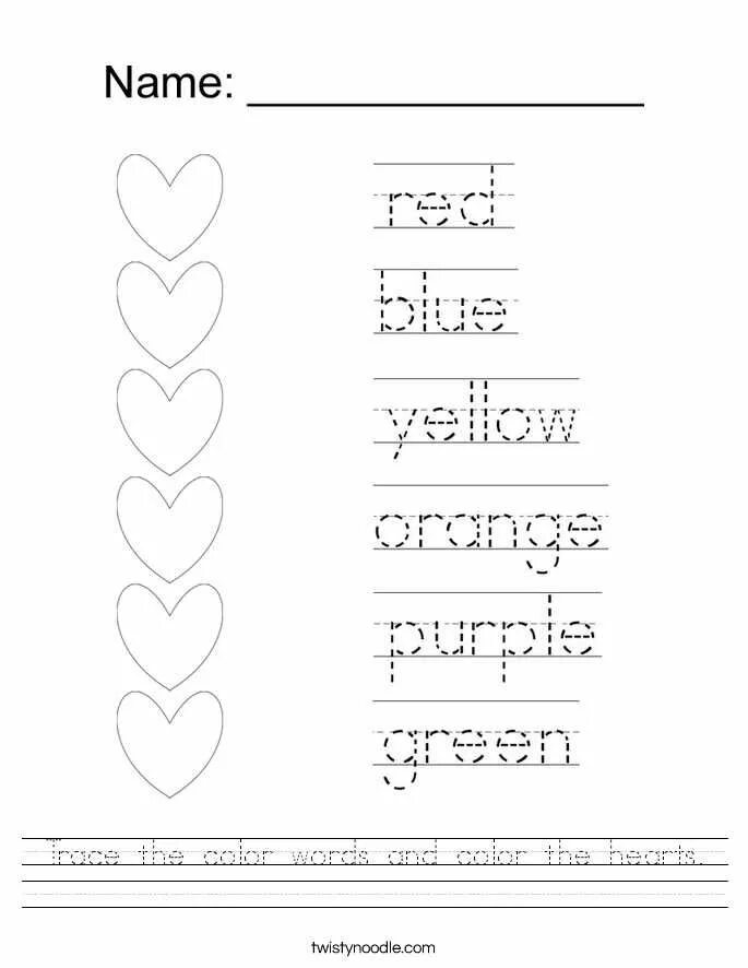 Trace and colour