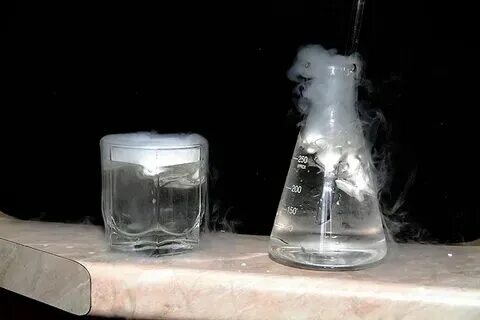 Газ растворили в горячей воде