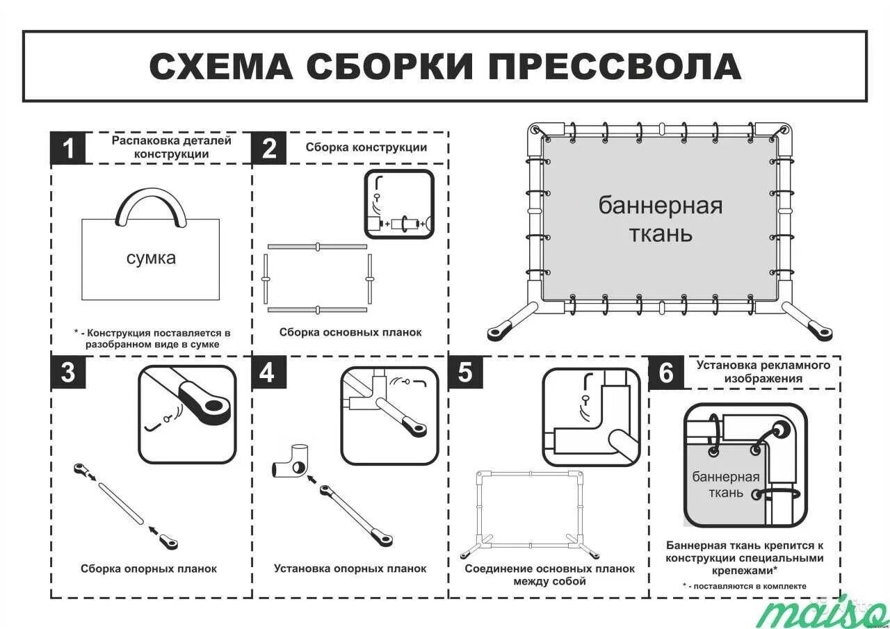 Схема сборки 5 на 5