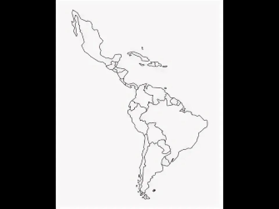 Латинская америка контурная карта 10 11. Контурная карта Латинской Америки. Карта Латинской Америки черно белая. Политическая контурная карта Латинской Америки. Латинская Америка раскраска.