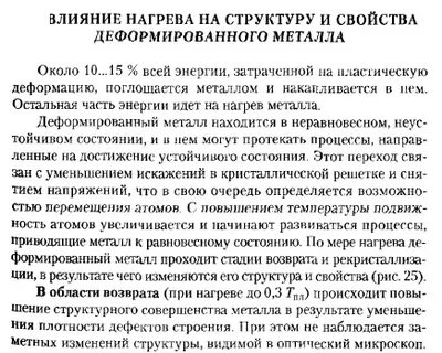Влияние нагрева