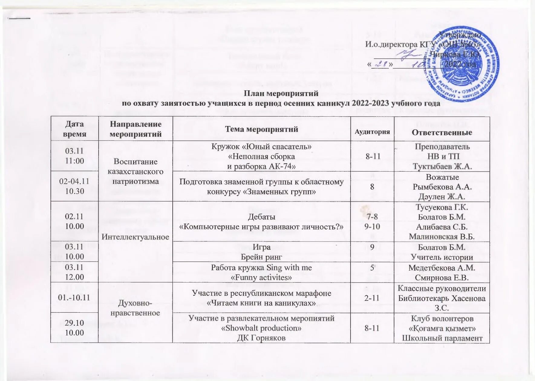 План мероприятий конкурса. План мероприятий на весенние каникулы в школе 2025-2025. план мероприятий к осенне-зимнему периоду спортивной школы. план работы на летние каникулы в библиотеке в рк 2025-2025. план мероприятий на осенние каникулы в начальной школе 2025-2025 с целью.