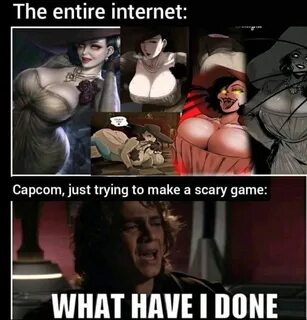 gaming memes - Resident Evil Village - The entire internet Capcom, just try...