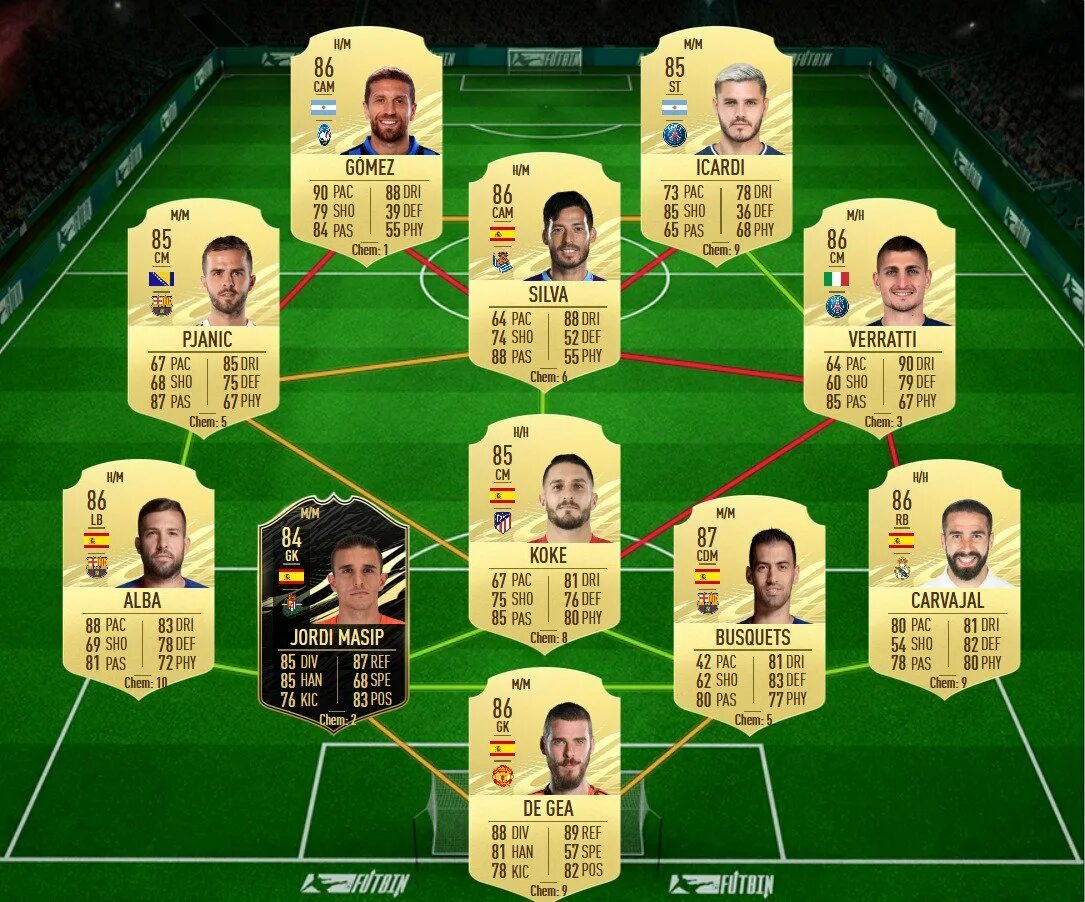 Fifa 22 squads. Карточка Дибалы в ФИФА 21. Первый стартовый ФИФА 22 СБЧ. СБЧ. Футбин первый стартовый.