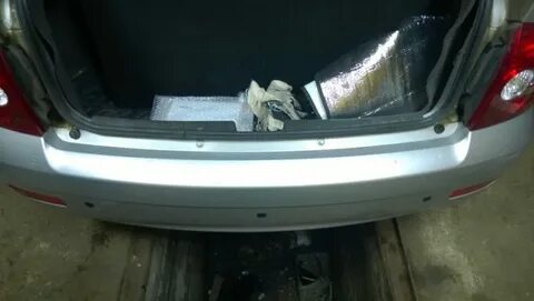 Крепление заднего бампера приора