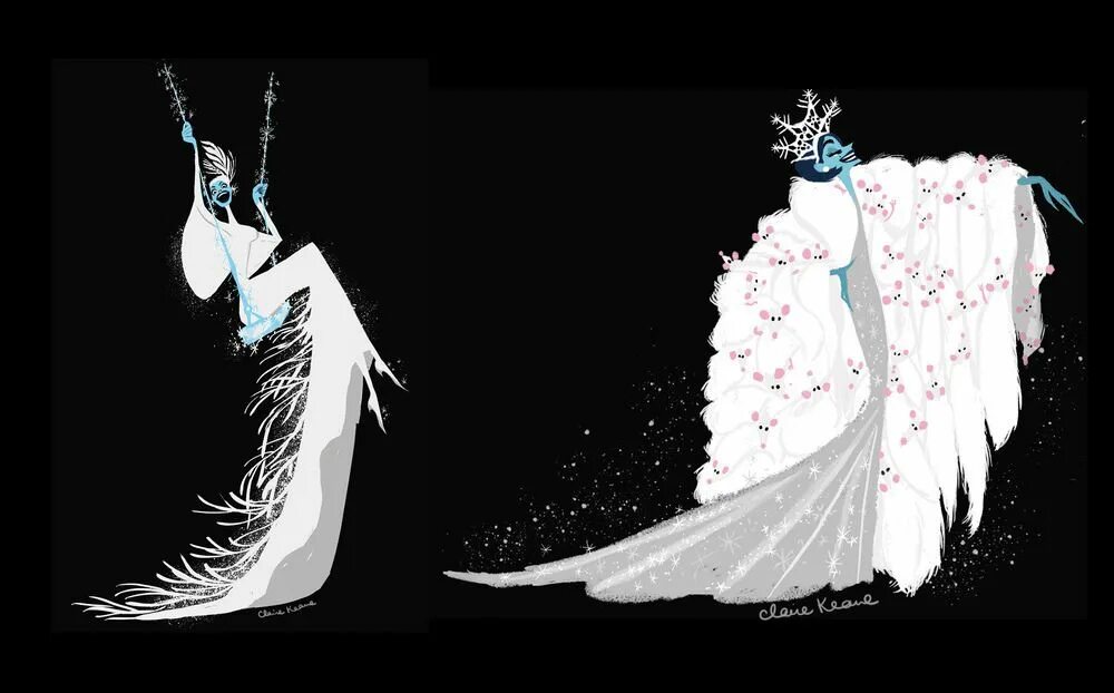 Frozen spider lily art