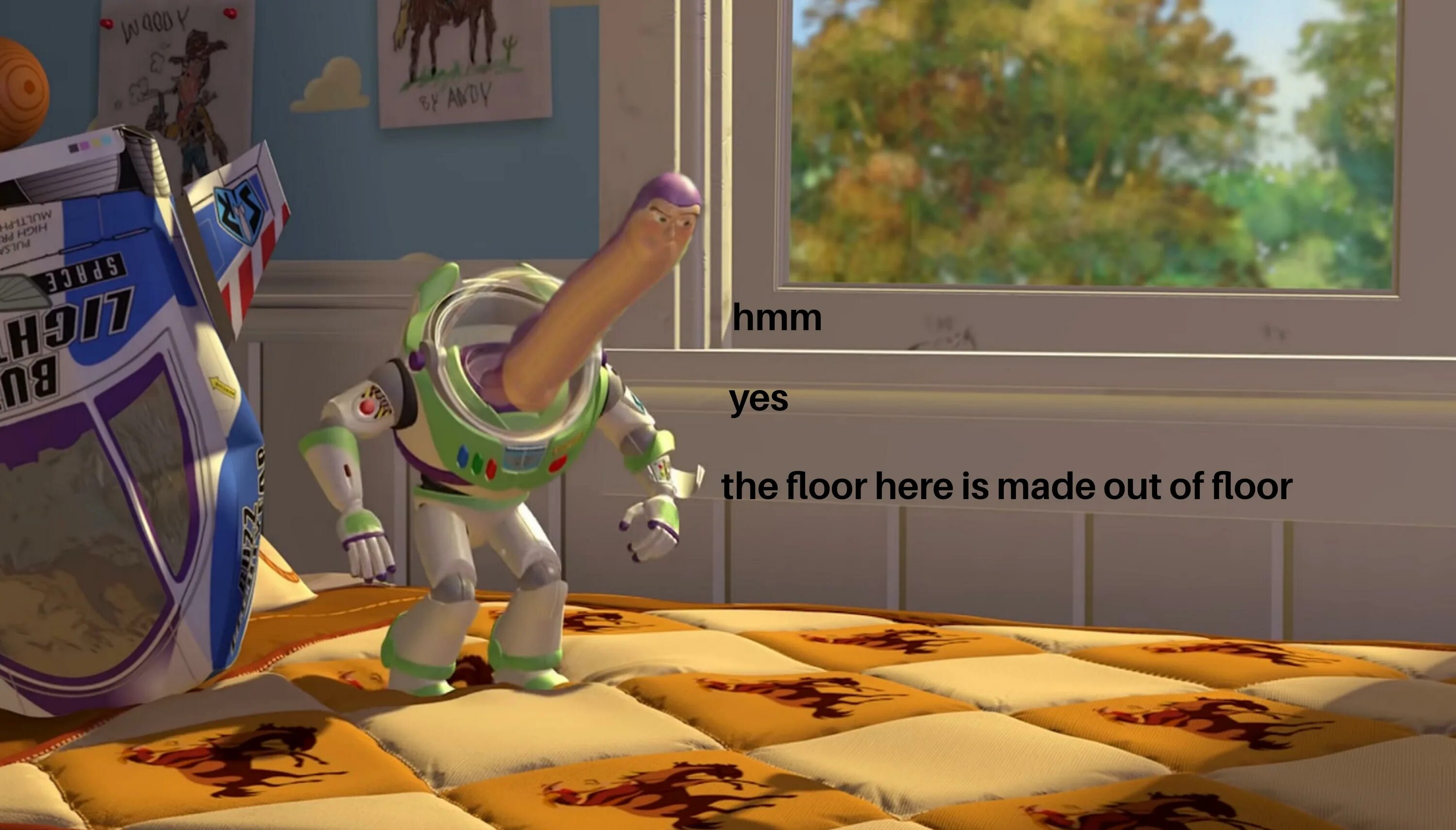 Buzz Lightyear hmm. Базз Лайтер мемы. Мем баз Лайтер хмм. Buzz Lightyear meme hmm. Is the floor перевод