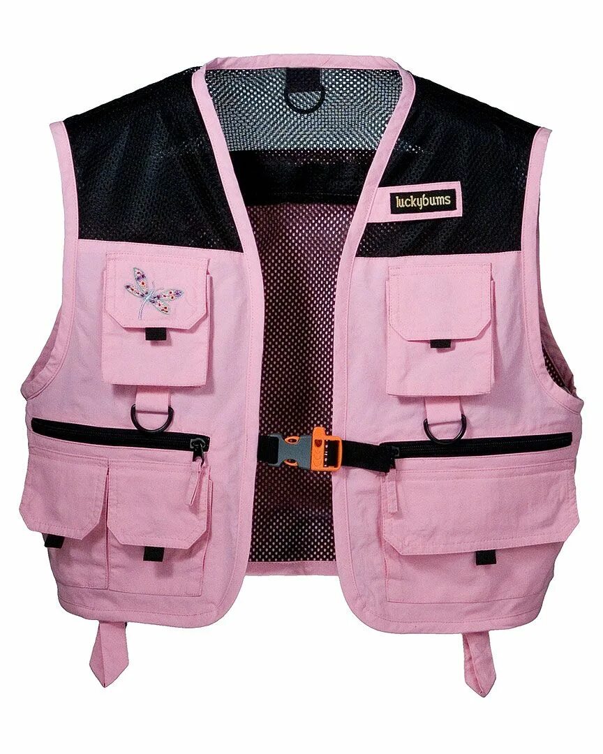 Розовый жилет для каяка. Vest for Kids. Yumms og Monogram Vest in Pink. Lucky bums