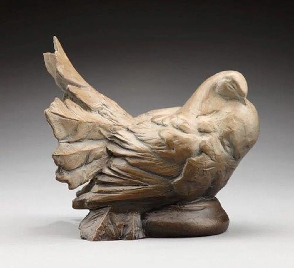 Натур птица. Скульптура птицы. Круглая скульптура. Абстрактная скульптура из дерева. Абстрактная скульптура малых форм.