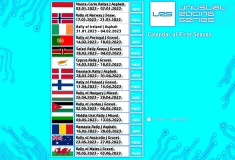 Расписание ралли