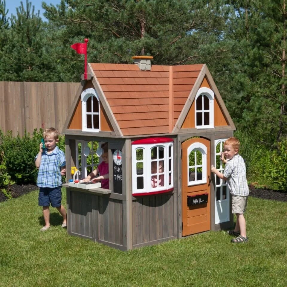Дом для ребенка сайт. Домик kidkraft greystone cottage. garden house игровой домик. игровой уличный домик kidkraft вилла брейвуд (p280103_ke). игровой домик kidkraft вилла брейвуд.