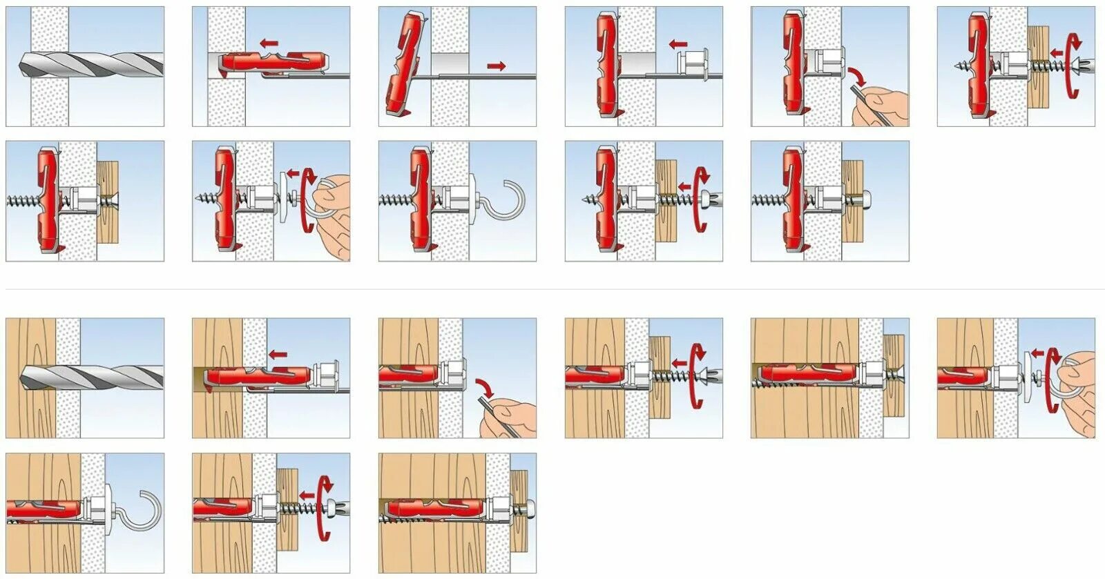 Как работает дюбель. Дюбель fischer duotec 10. дюбель фишер для гипсокартона. дюбель duotec d109,5-55 fischer. дюбель для гипсокартона fischer.