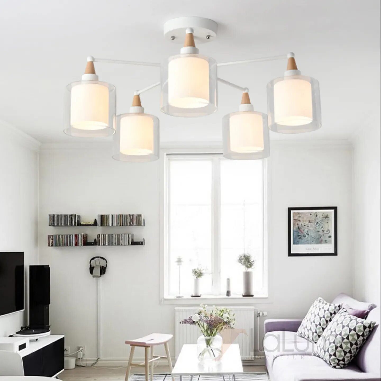 Освещение в скандинавском стиле в интерьере Scandinavian interior 3d visualization Living room scandinavian, Scandinavian de
