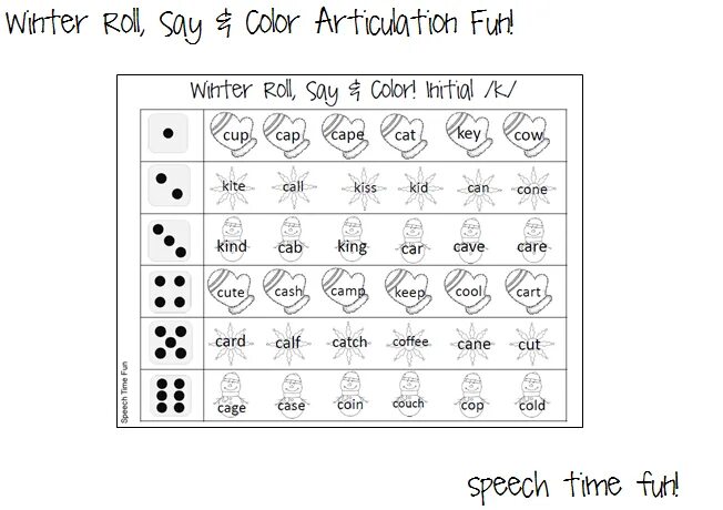 Say the colour not the word. Roll and say.