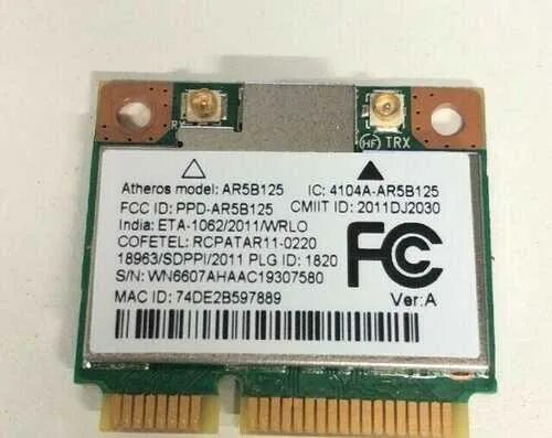 125 a b 5 8. Ar9485wb-EG. Qualcomm Atheros ar9485wb-EG. Atheros ar9485 Wireless Network Adapter. Qualcomm Atheros ar9485wb-EG Wireless Network Adapter.